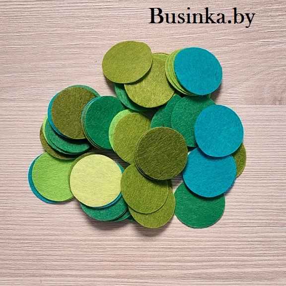 Фетровые пяточки 2.5 см, ассорти (50 шт) — изображение 1
