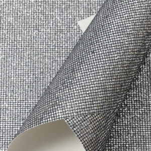 Кожзам "Квадратики" 21*29 см, чёрное серебро (1 шт)