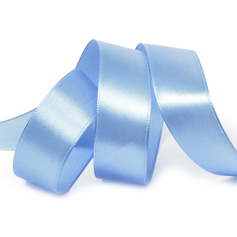 Атласная лента 2.5 см (бабина), голубой 17 — изображение 1