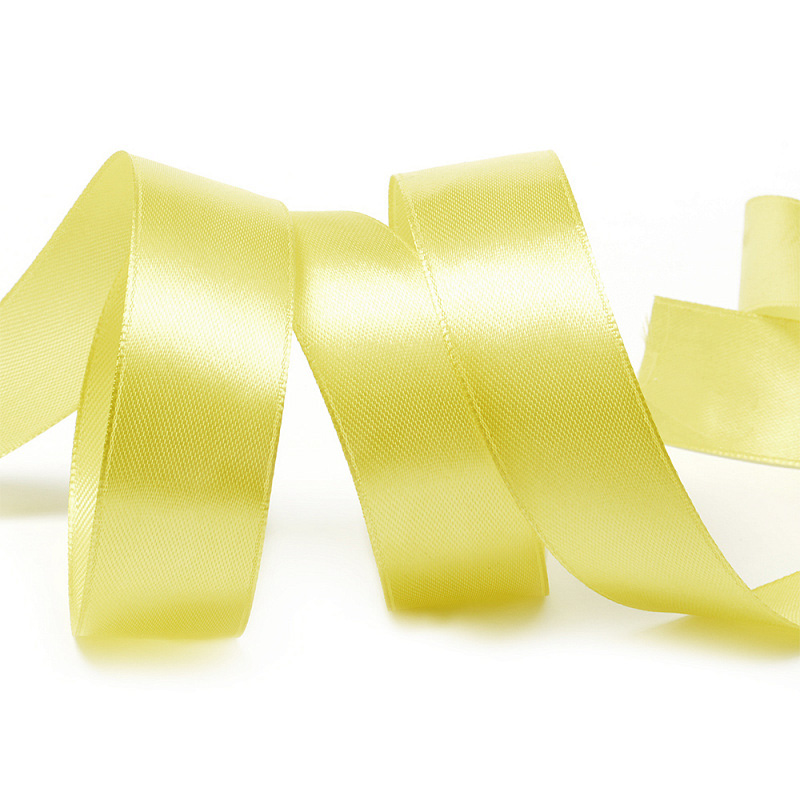 Атласная лента 2.5 см (бабина), жёлтый 101 — изображение 1