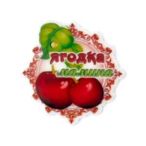 Кабошон-вырубка "Вишенки" 3,4 см (1 шт)