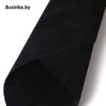 Замша искусственная двусторонняя, А4 (19.5*29 см) 1 шт, чёрный (Уценка), есть заломы