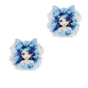 Кабошон-вырубка "Девочка" 3,0*3,0 мм  (1 шт)