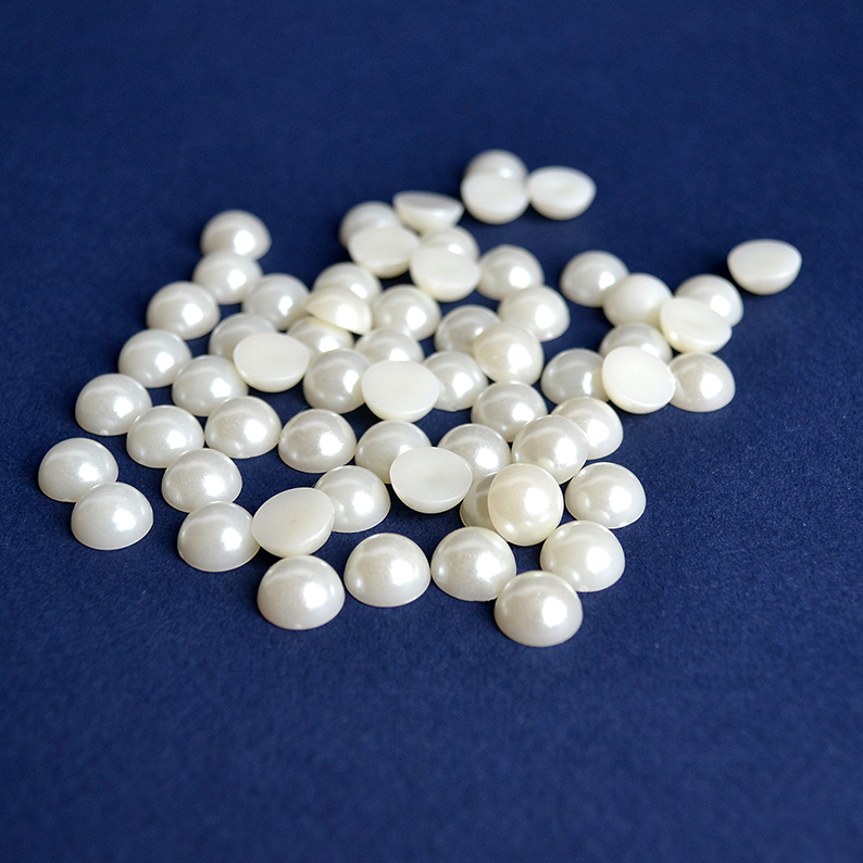 Полубусины под жемчуг 10 мм (30 шт), кремовый — изображение 1