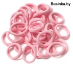 Бесшовные резинки для волос 3 см, светло-розовый (10 шт)