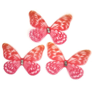 Бабочки шифоновые 5 см, двухслойные (1 шт)