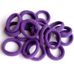 Бесшовные резинки для волос 3 см, Premium  (1 шт), тёмно-фиолетовый