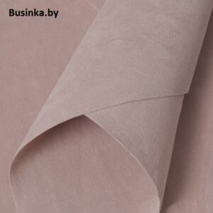 Замша искусственная двусторонняя, А4 (20*29 см) 1 шт, пепельно-розовый