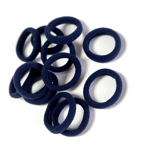 Бесшовные резинки для волос 3 см, тёмно-синий Premium  (1 шт) — изображение 1