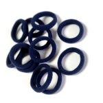 Бесшовные резинки для волос 3 см, тёмно-синий Premium  (1 шт)