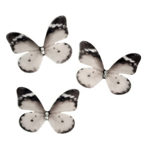 Бабочки шифоновые 5 см, двухслойные (1 шт)