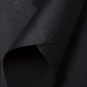 Кожзам зернистый 20*30 см, чёрный (1 шт)