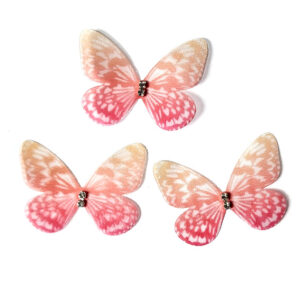 Бабочки шифоновые 5 см, двухслойные (1 шт)
