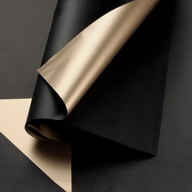 Плёнка упаковочная двухсторонняя 58*58 см (2 шт), чёрный — изображение 1