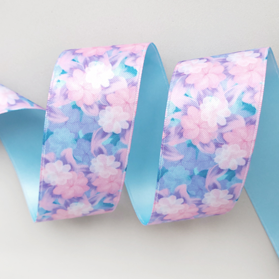 Атласная двусторонняя лента 4 см Premium (1 метр) — изображение 1