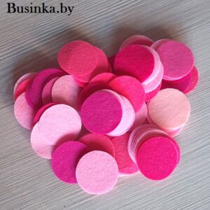 Фетровые пяточки 3.5 см, ассорти (50 шт)