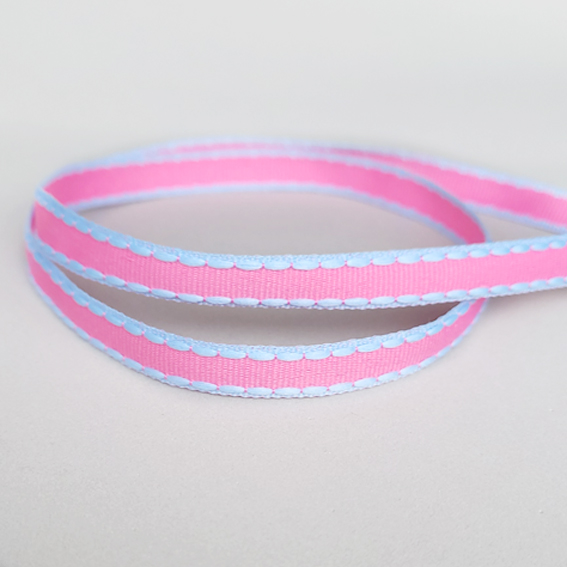 Текстильная лента с декоративным стежком, 0,9 см (1 метр) — изображение 1