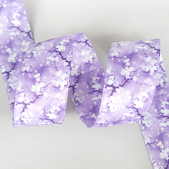 Атласная двусторонняя лента 4 см Premium (1 метр) — изображение 1