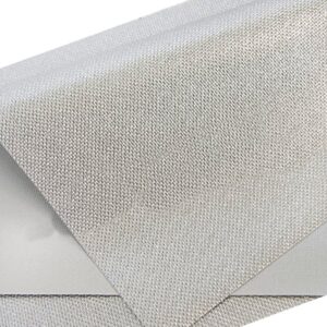 Кожзам узор "Плетёнка"  20*30 см, серебро