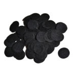 Фетровые пяточки 2,5 см, черный (50 шт)