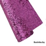 Кожзам с крупными блёстками 22*30 см, сиреневый (1 шт)