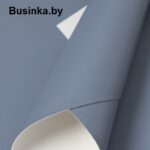 Кожзам 22*30 см, серо-синий (1 шт)