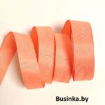 Лента репсовая 2,5 см, тёмно-персиковый 55 (бобина)