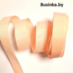 Лента репсовая 2.5 см, светло-персиковый 4 (1 метр), светлый