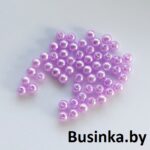 Бусины 8 мм (30 шт), светло-сиреневый