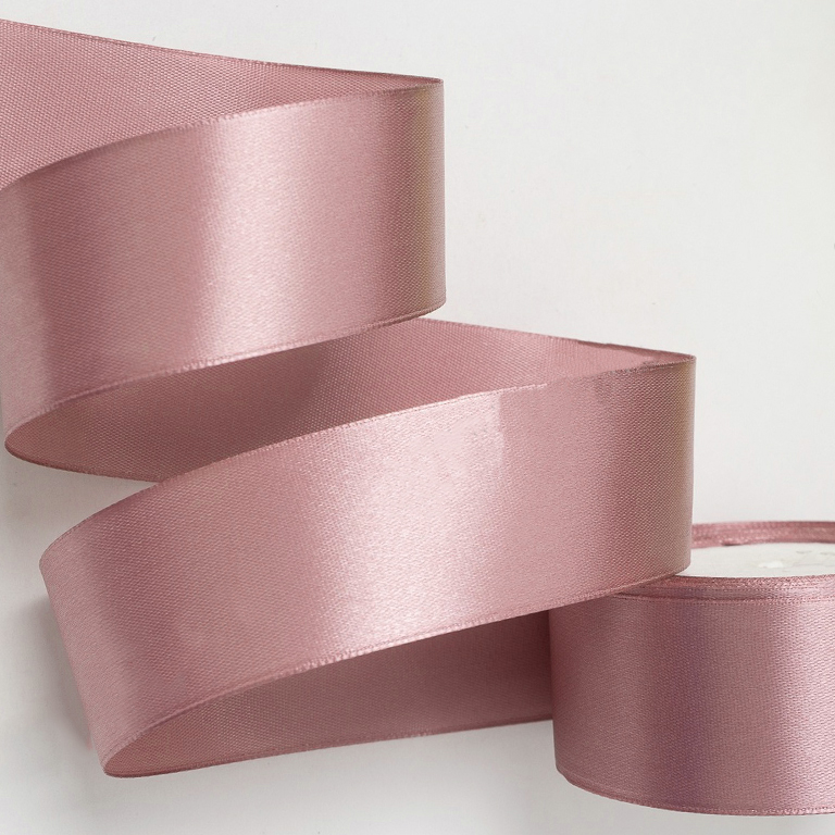 атл пенка 102 Атласная лента 2.5 см (бабина), пенка — изображение 1