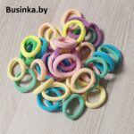 Бесшовные резинки для волос  2-2.3 см, (100 шт) микс