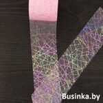 Фатин "Паутинка" 5.5 см, светло-розовый/хамелеон (1 метр)