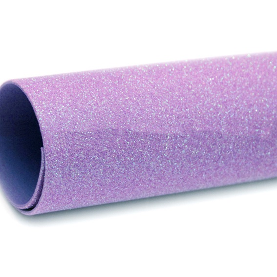 Фоамиран глиттерный 1,7-2 мм Premium 20*29.5 см, светло-фиолетовый перламутр (1 шт)