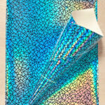 Кожзам голографик с рисунком 20*30 см (1 шт)