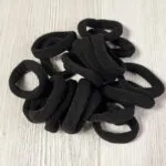 Бесшовные резинки для волос 4 см, чёрный (1 шт) normal