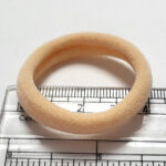 Бесшовные резинки для волос 4 см, коричневый  (1 шт), не тугие, легко тянутся — изображение 2