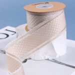 Лента декоративная  4 см (1 метр), бежевый