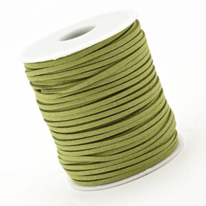 Шнур замшевый 2,5*2 мм (3 метра) оливковый